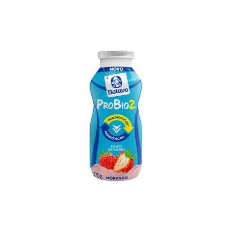 Iogurte Desnatado Batavo Probio2 Morango 170g