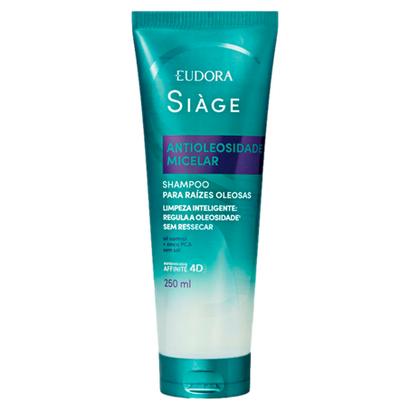 Shampoo Eudora Siàge Antioleosidade Micelar Bisnaga 250ml