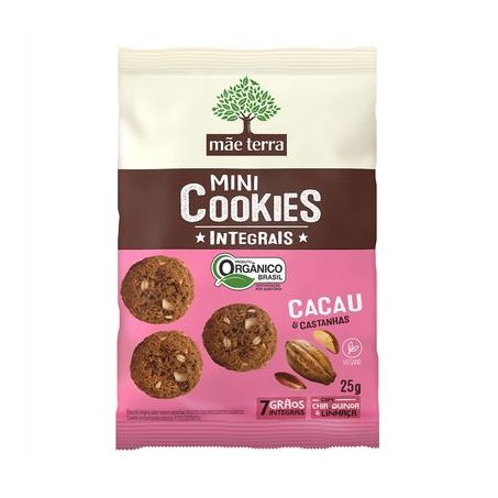 Bisc mae terra tribos cacau e castan 25g