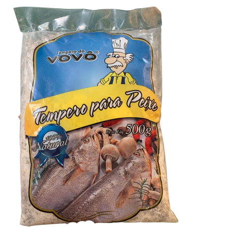 Sal vovô 500g temperado para peixes