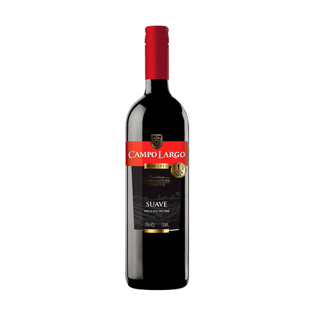 Vinho campo largo tinto suave 750ml
