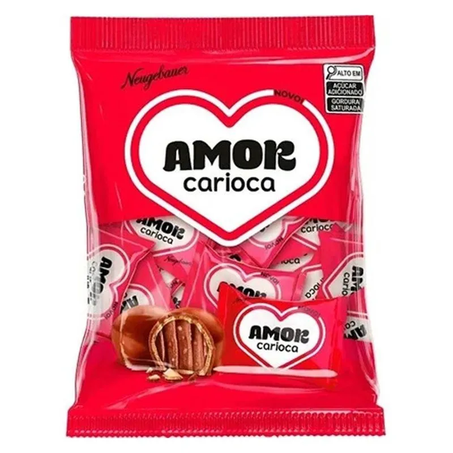 BOMBOM AMOR CARIOCA CHOCOLATE PACOTE 500G