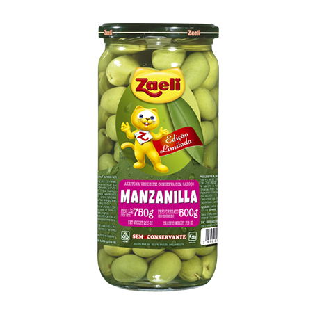 AZEITONA ZAELI VDE MANZAN 500G