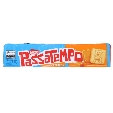 BISCOITO RECHEADO NESTLE PASSATEMPO DOCE LEITE 130G