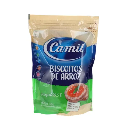 Biscoito de Arroz Camil Integral 150g 360-35