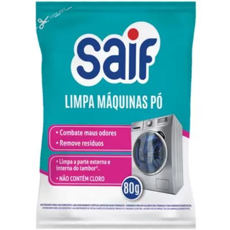 Limpador saif limpa maquinas lavar po 80g