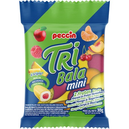 Bala tribala mini frutas 30g (076581)