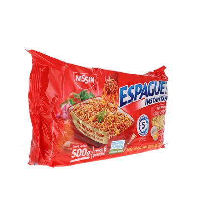 MASSA NISSIN ESPAGUETE C/OVOS T5 500G 360-31