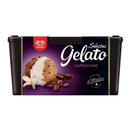 SORVETE KIBON SELECAO GELATO CAPPUCCINO 1,5L