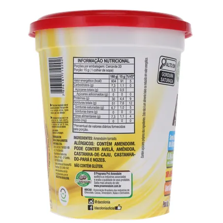 PASTA DE AMENDOIM DACOLÔNIA AMENDO POWER POTE 500G 360-23
