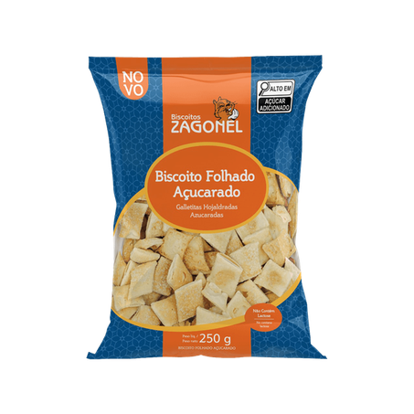 BISCOITO ZAGONEL FOLHADO DOCE 250G