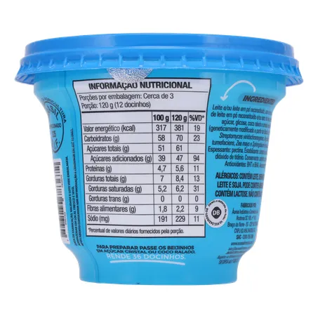Sobremesa beijinho aurea pote 365g 360-19