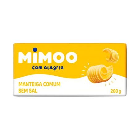 Manteiga Comum Sem Sal Mimoo 200G