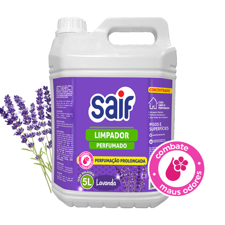 LIMPADOR PERFUMADO SAIF LAVANDA CONCENTRADO 5L