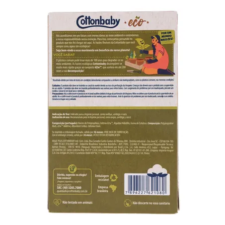 Cotonetes cottonbaby eco. c/75 360-18