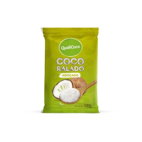 Coco ralado e adocado qualicoco 100g*