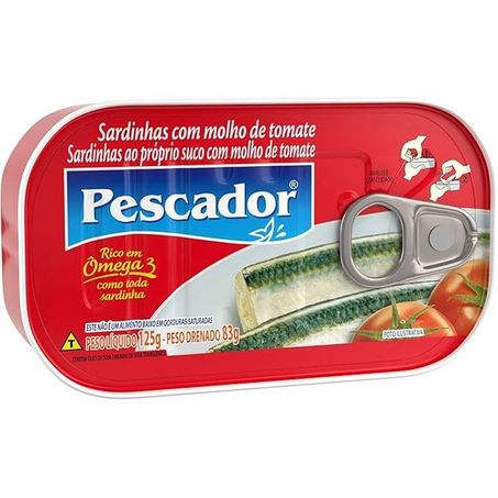 Sardinha Tomate Pescador 125g