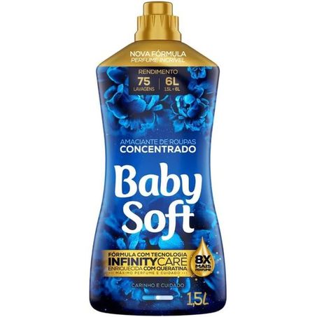AMACIANTE CONCENTRADO CARINHO E CUIDADO BABY SOFT 1,5L