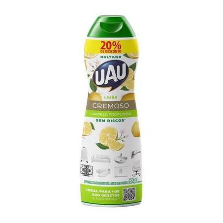 Saponaceo Uau 250ml Promo Cremoso Limao