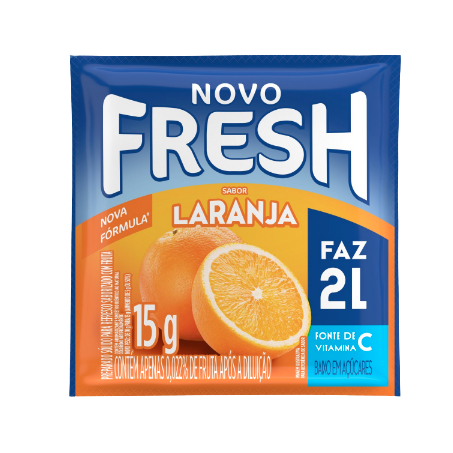 Refresco Em Pó Fresh Laranja 15g 
 