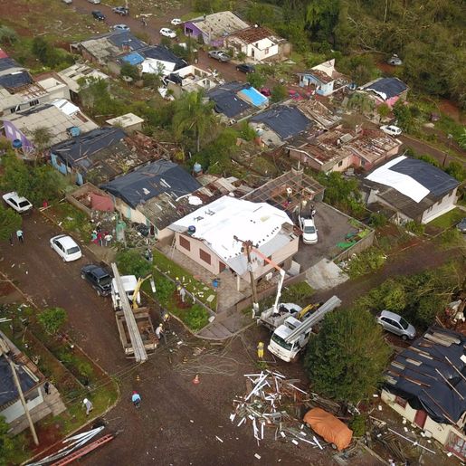 Defesa Civil confirma tornado como fenômeno que atingiu Descanso e Belmonte 