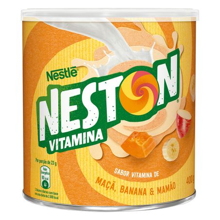 Cereal vitamina de maçã, banana & mamão nestlé neston