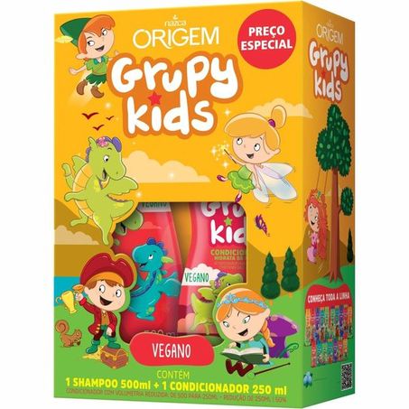 Kit shampoo+ condicionador infantil hidra origem 750ml