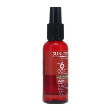 ÓLEO BRONZEADOR SUNLESS URUCUM 6FPS 120ML 360-32