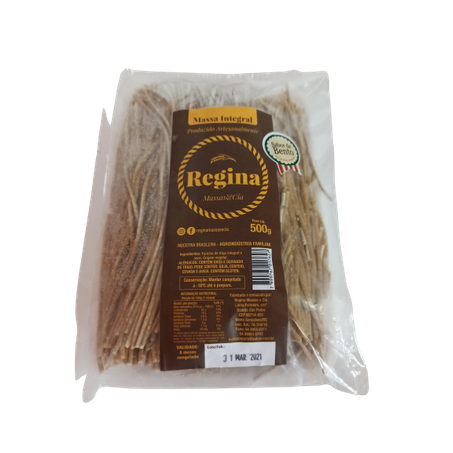 MASSAS REGINA ESPAGUETI INTEGRAL 500G