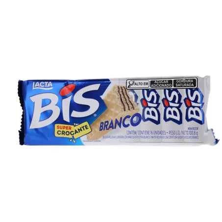 Chocolate Wafer Bis Lacta Branco 100,8g 360-1