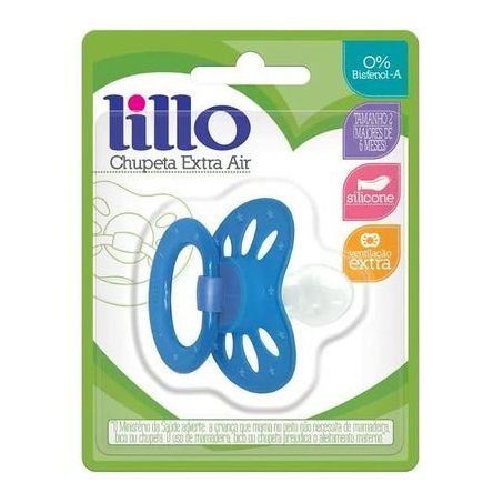 CHUPETA LILLO EXTRA AIR AZUL T1 0 A 6 MESES