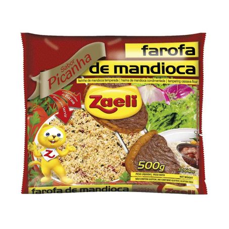 Farofa De Mandioca Zaeli 500g Picanha