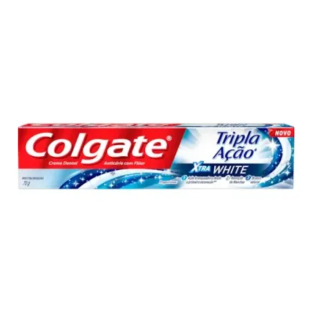 Creme Dental Colgate Tripla Ação Xtra White 70g 
 