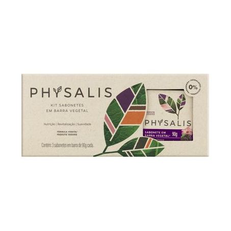 Kit Sabonete Physalis Vegano Pura Vitalidade