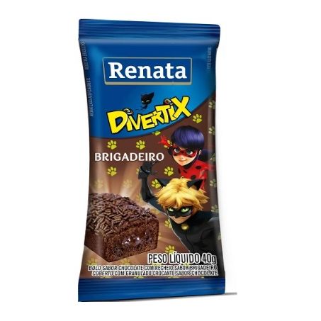 Bolinho Renata Divertix Brigadeiro Pacote 40G