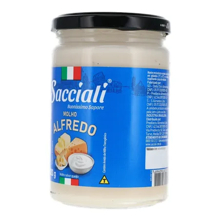 MOLHO PRONTO SACCIALI ALFREDO VIDRO 320G 360-4