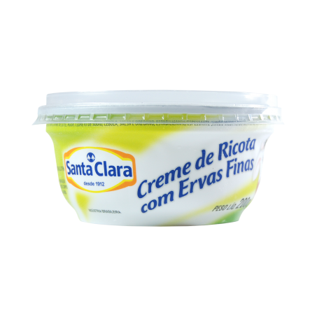 CREME DE RICOTA SANTA CLARA 200G ERVAS FINAS