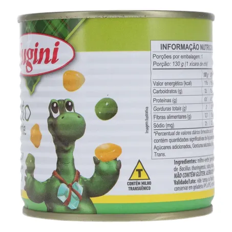 Ervilha e Milho Verde em Conserva Fugini Cozido Ao Vapor Lata 200gr 360-6