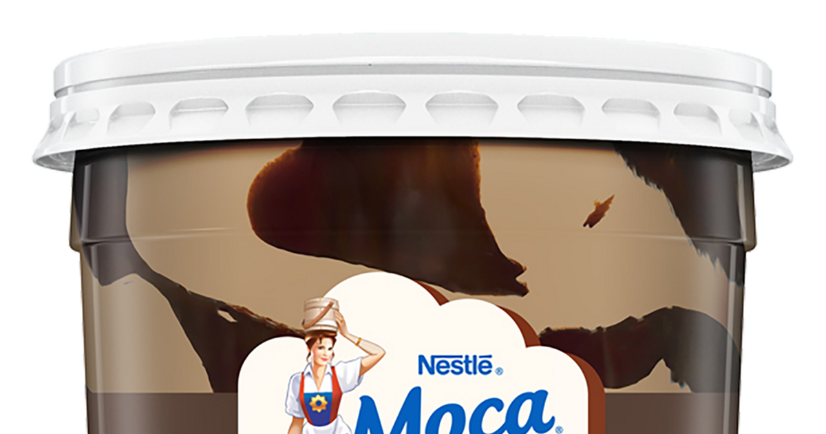 Sorvete Nestlé Moça Brigadeiro Com Calda De Chocolate Pote 1,5l