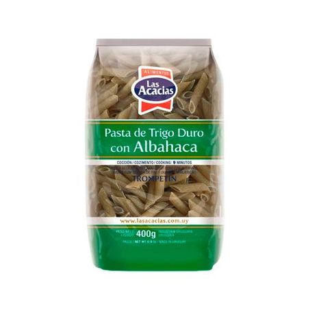 Massa Grano Duro Las Acacias Albahaca Trompetin 400g