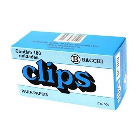 CLIPS N.8/0 GALVANIZADO BACCHI CAIXA C/180UN