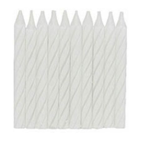 Vela espiral palito branco start com 20