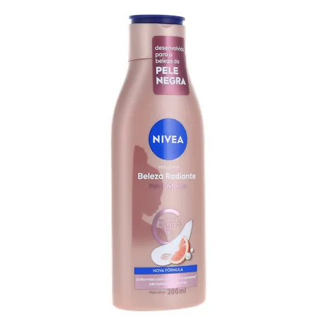 Hidratante Corporal Nivea Beleza Radiante Frasco 200ml 360-34