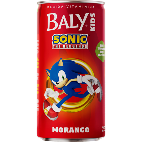 Bebida baly kids 220ml morango lt