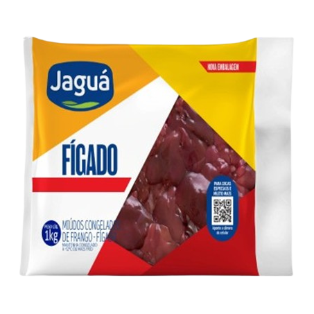 Fígado de Frango Congelado Jaguá Pacote 1kg