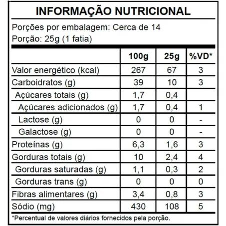 PÃO BATATA DOCE S/GLUTEN S/LACTOSE 420G - DI MANGI 360-1
