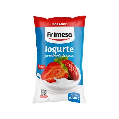 Iogurte Frimesa Morango Saco 1000G