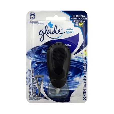 Aromatizante Para Carros Glade Auto Sport Embalagem + Aparelho Grátis 7ML