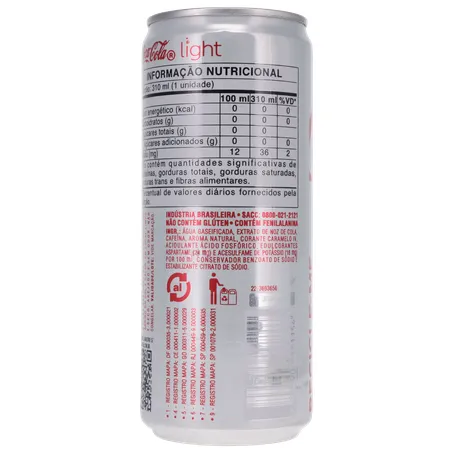 Refrigerante Coca Cola Light 310ML 360-21