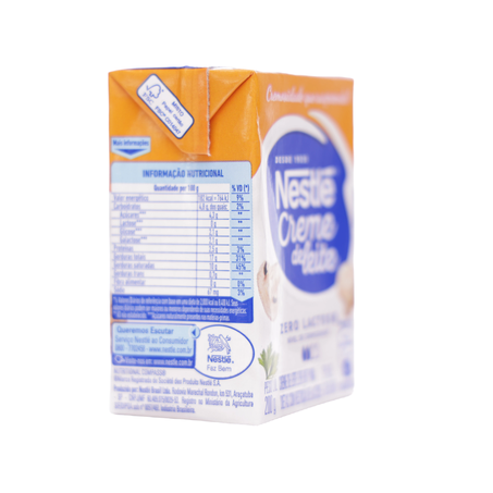 Creme De Leite Leve Zero Lactose Nestlé 200G 360-49